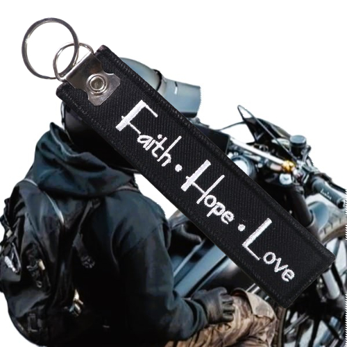 GANTUNGAN Faith Hope Love พวงกุญแจปัก