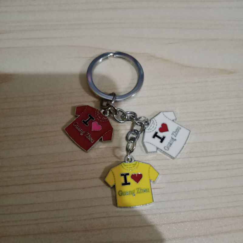 GANTUNGAN I Love พวงกุญแจกวางโจว