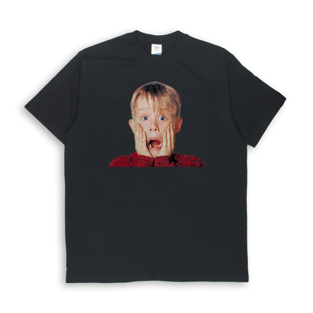 HOME ALONE Series เสื้อยืดสินค้าหวีผ้าฝ้ายฟิล์ม