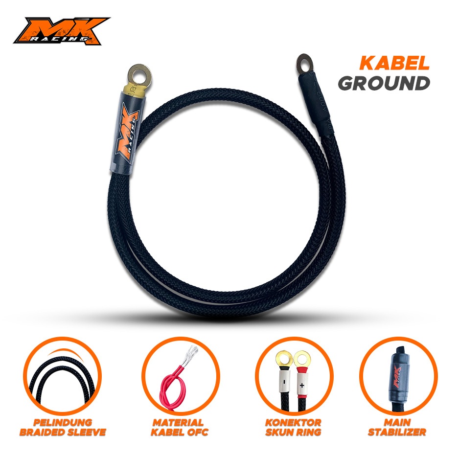 MK Racing Universal Manual สายกราวด์อัตโนมัติ 2T 4T