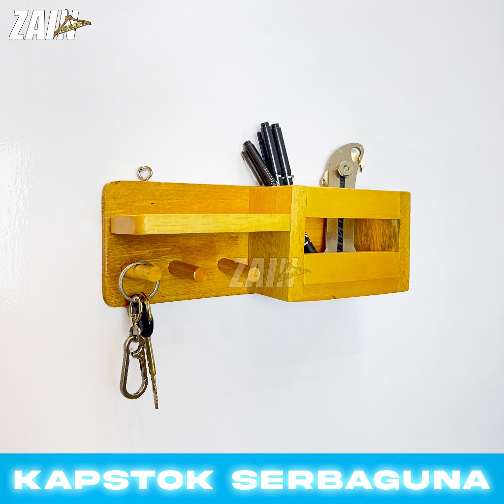 MULTIPURPOSE MINIMALIST KAPSTOK AND SHELVES - MINIMALIST WOODEN KAPSTOK - MINIMALIST WALL SHELVES