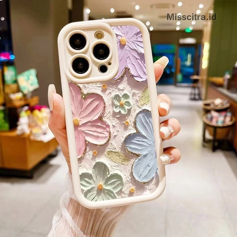 YX202 SOFTCASE CASING BEAUTIFUL FLOWERS COMPATIBLE สําหรับ REALME 5 5i 7i 8 9 PRO 10 15 C11 C12 C15 