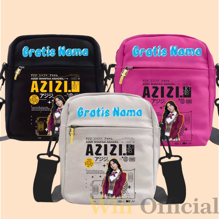 Jkt48 Zee Azizi Sling Bag, JKT48 School Sling Bag สําหรับเด็กและผู้ใหญ่, ภาพ JKT48 อินเทรนด์