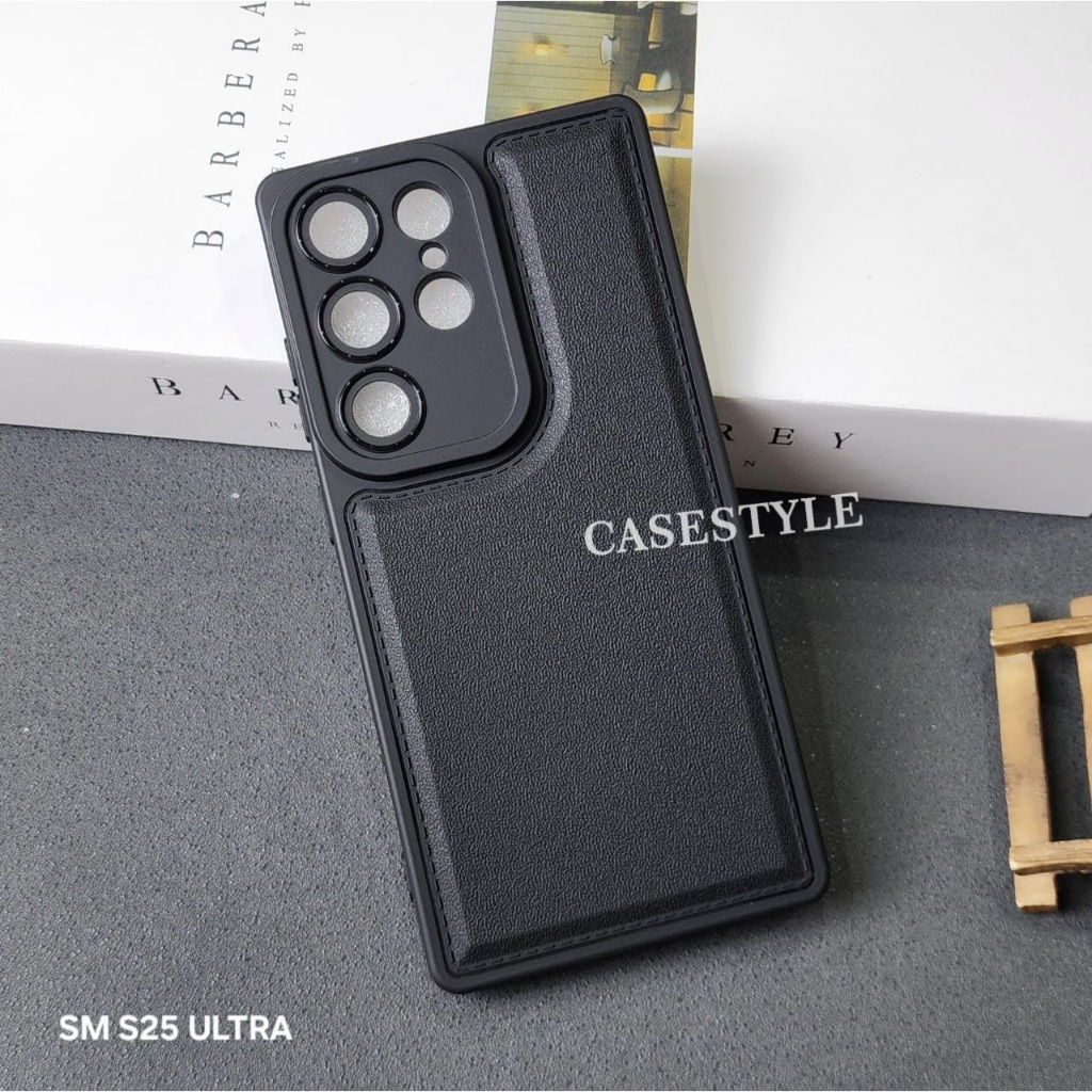 Samsung S25 Case Samsung S25 Plus Samsung S25 Ultra Case Leather Pro Camera Black Case Samsung S25 S