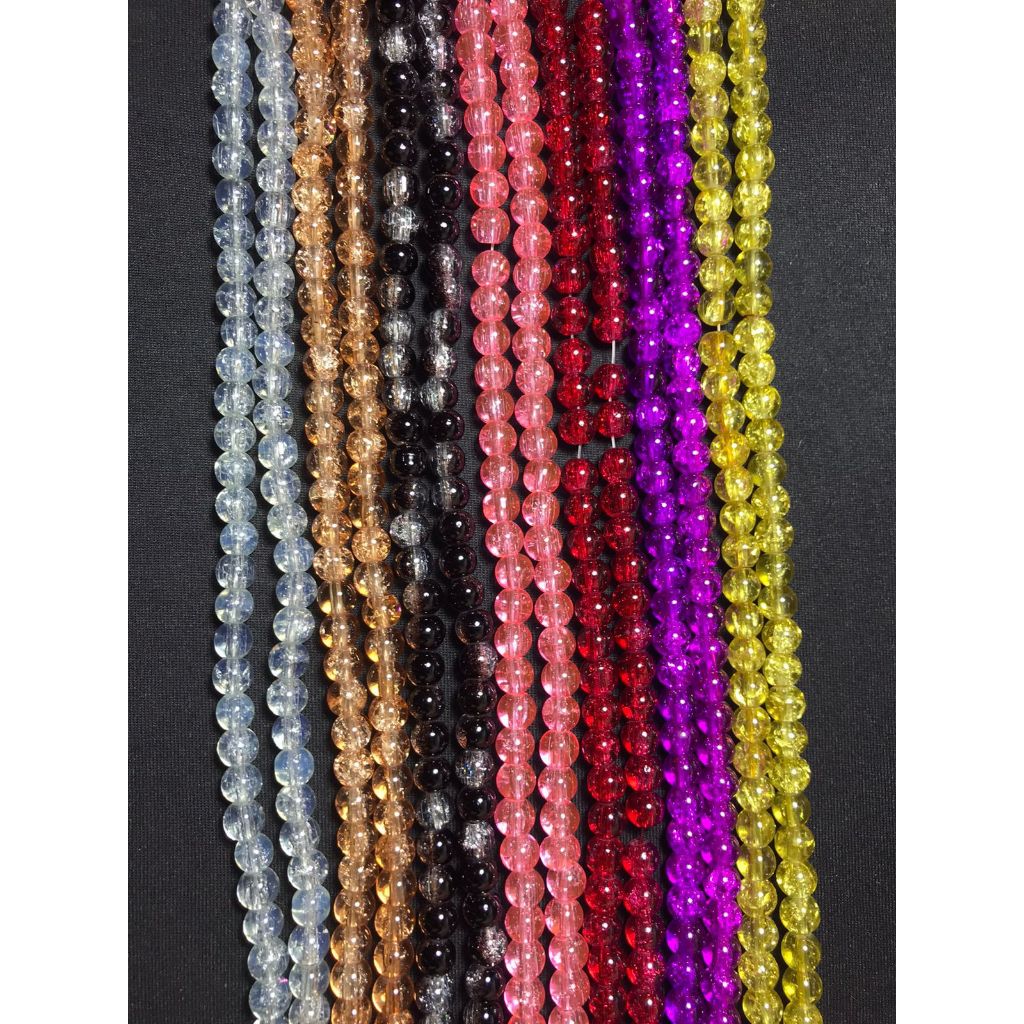 @1 STRING OF BROKEN STONE/BROKEN BEADS/BROKEN MOTE 6MM