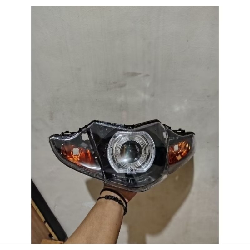 Revo Absolute Custom Black Orange Headlamp Plus Bild Ala Ala Ala Ala Ala 4.5 นิ้ว