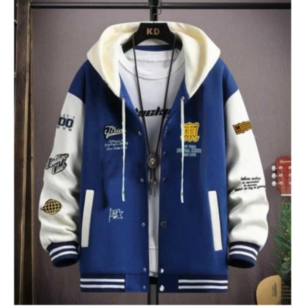 HOODIE VARSITY BASEBALL CASUAL JACKET UNISEX ผู้ชายผู้หญิง