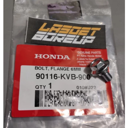 ด้านหน้า FENDER BOLT สําหรับ HONDA BEAT VARIO SCOOPY SPACY GENIO PCX ORIGINAL AHM 90116-KVB-900