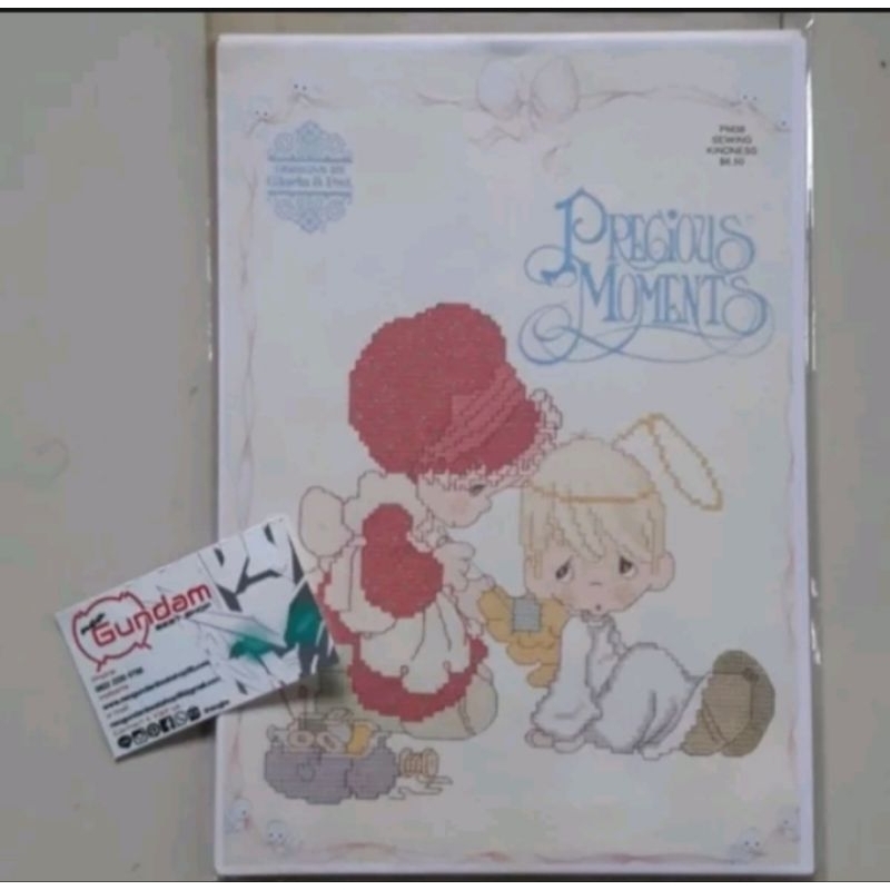 หนังสือปักครอสติภาพกระจายโดย Gloria และ Pat Precious Moments 38 หน้า