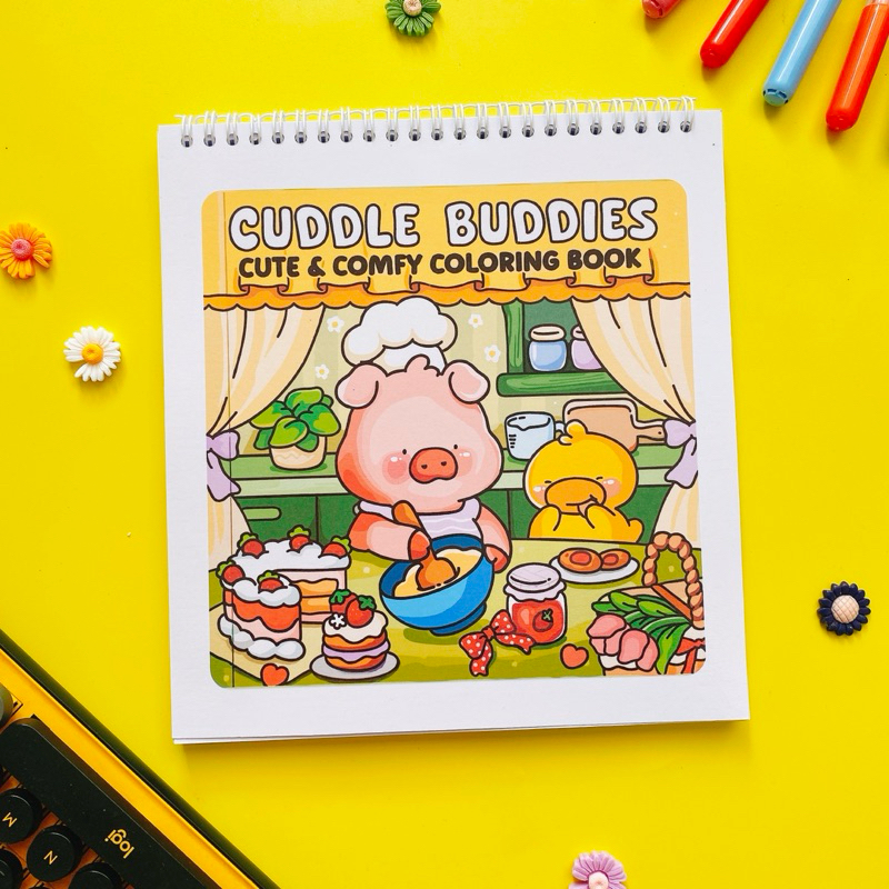 สมุดระบายสี Cuddle Buddies น่ารักและสบาย