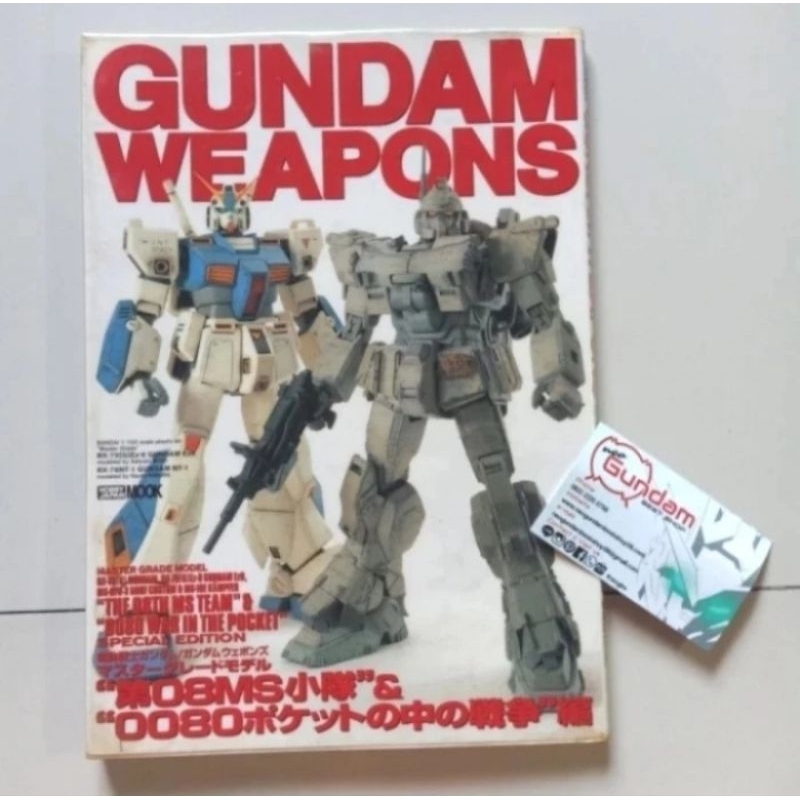Gundam Plamo Book Gundam Weapons 08 MS & 0080 War in The Pocket By Hobby Japan Mook Used