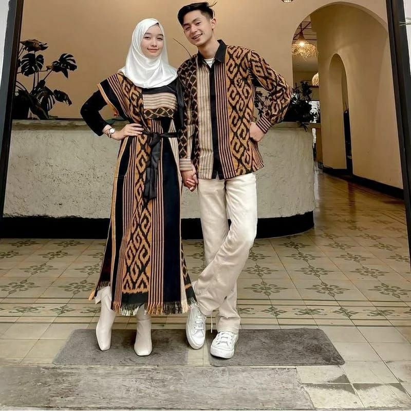KEMEJA EID COUPLE - WOVEN COUPLE - WEDDING COUPLE - WOVEN SHIRT - WOVEN DRESS