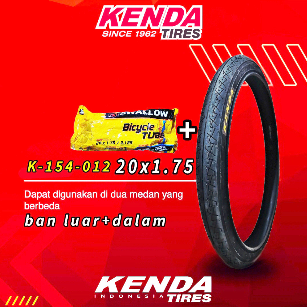 KENDA 20x1.75 ยางรถจักรยาน / 20x1.75 ยางนอกด้านในสําหรับจักรยาน minion พับ bmx ฯลฯ
