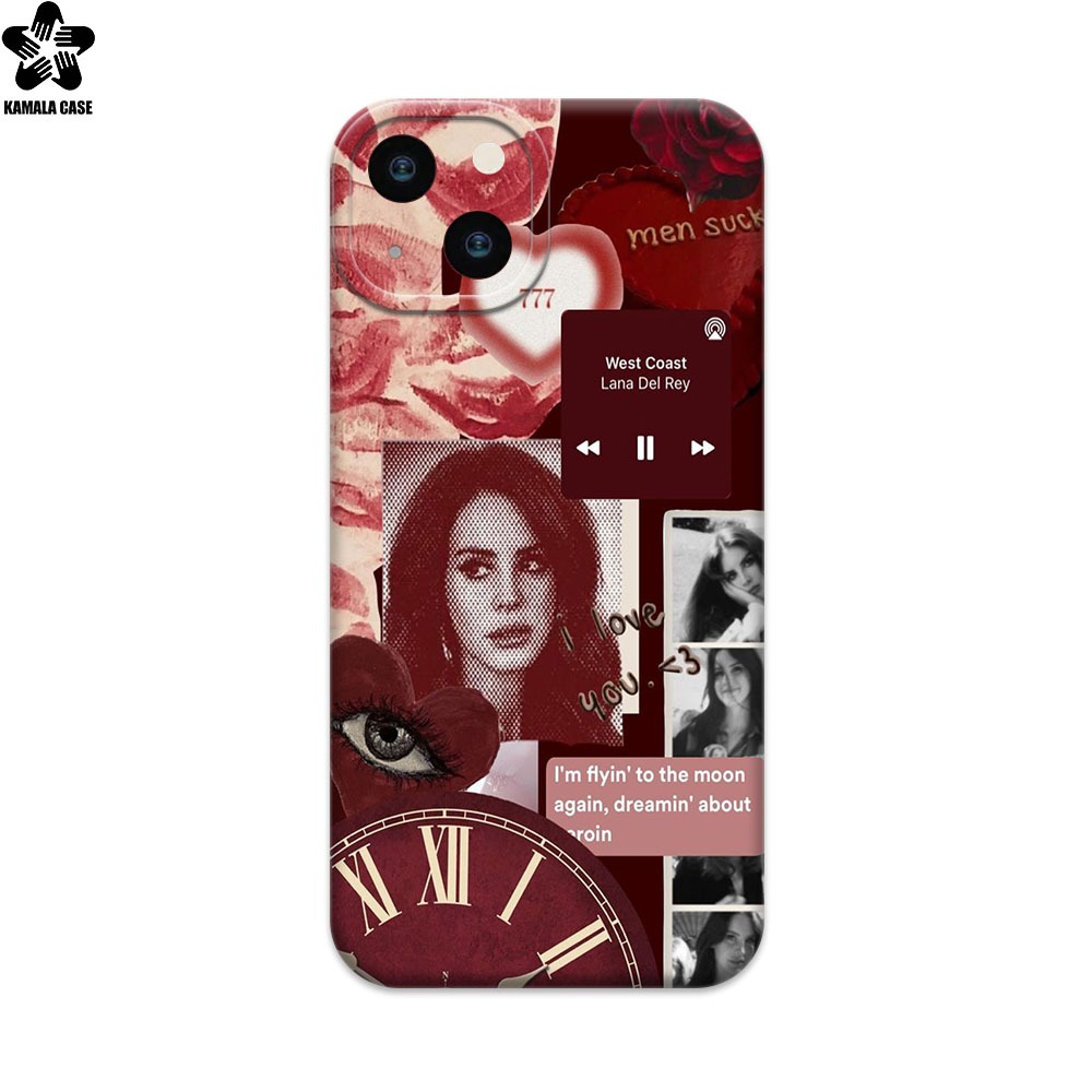 PREMIUM SOFTCASE LANA DEL REY MOTIF สําหรับ IPHONE 13 14 11 12 & ALL TYPE IPHONE - PRO CAMERA CASE -