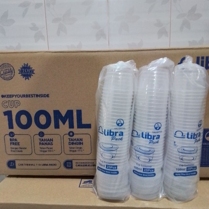 Libra Pack Cup Container 100ml 25 ชิ้น