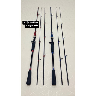 Joran Casting Carbon Solid Hive Monster II + Bonus 1 Tip Ujung