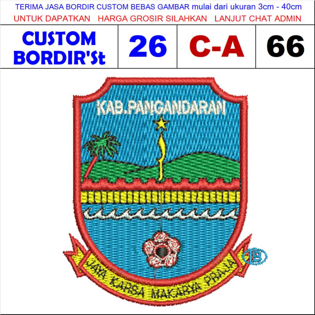 KB PANGANDARAN JAYA KARSA MAKARYA PRAJA C-A66 โลโก้ EMBROIDERY PATCH - CUSTOM EMBROIDERYST ESTIMONI