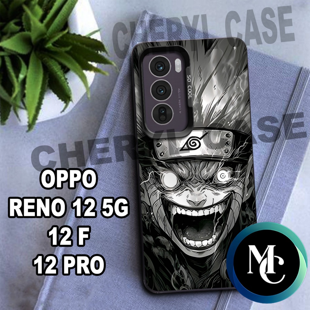 CC9/ กรณีโทรศัพท์มือถือ OPPO Reno 12 5G, 12F, 12 PRO/ ANIME NARUTO Motif/casing OPPO Reno 12 5G/เคส 