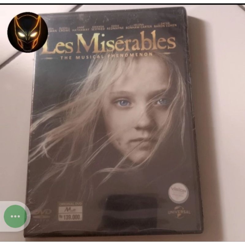DVD Les Miserable ดั้งเดิม - The Musical Phenomenon Seal Feat Hugh Jackman ข้อความอินโดนีเซีย