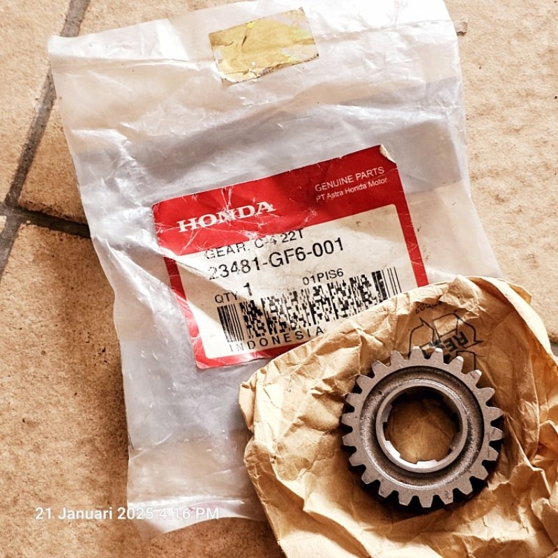 เกียร์ countershaft C4 22T honda win 23381-GF6-001