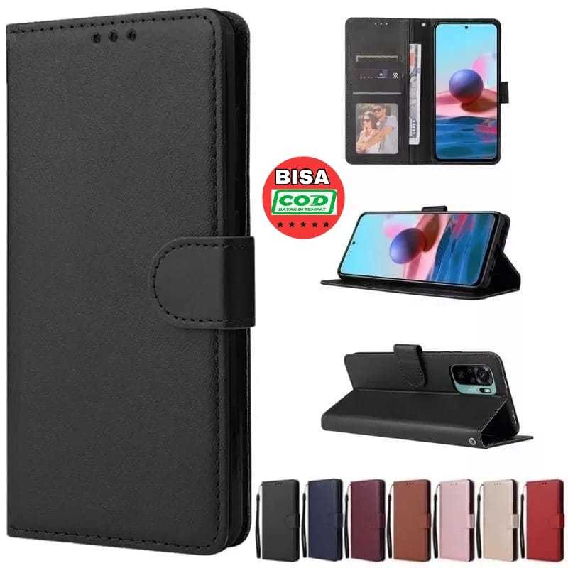 HP SAMSUNG A07 5G A56 5G A36 5G A06 A16 A25 A55 5G A35 5G Flip Plain Leather Wallet Card Slot Phone 