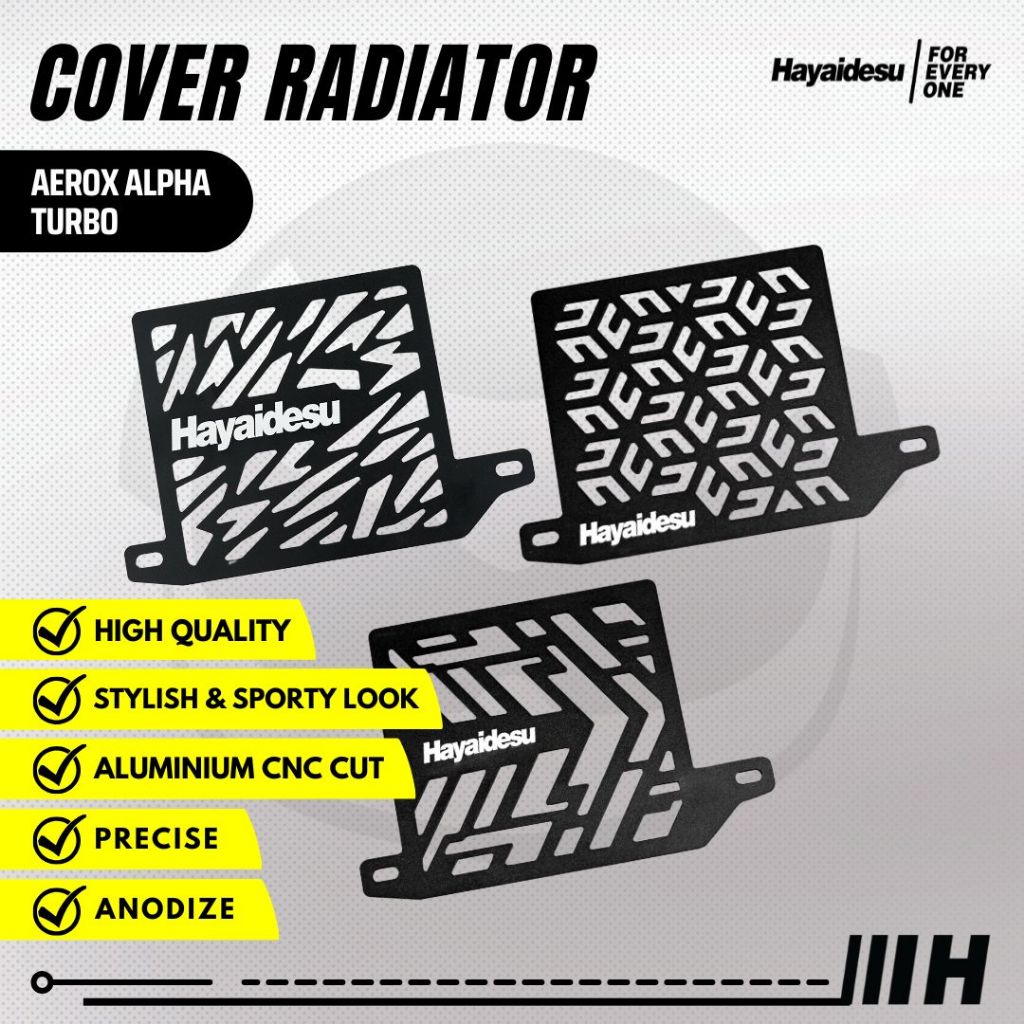 มอเตอร์หม้อน้ําฝาครอบ Hayidesu Yamaha Aerox Alpha Turbo