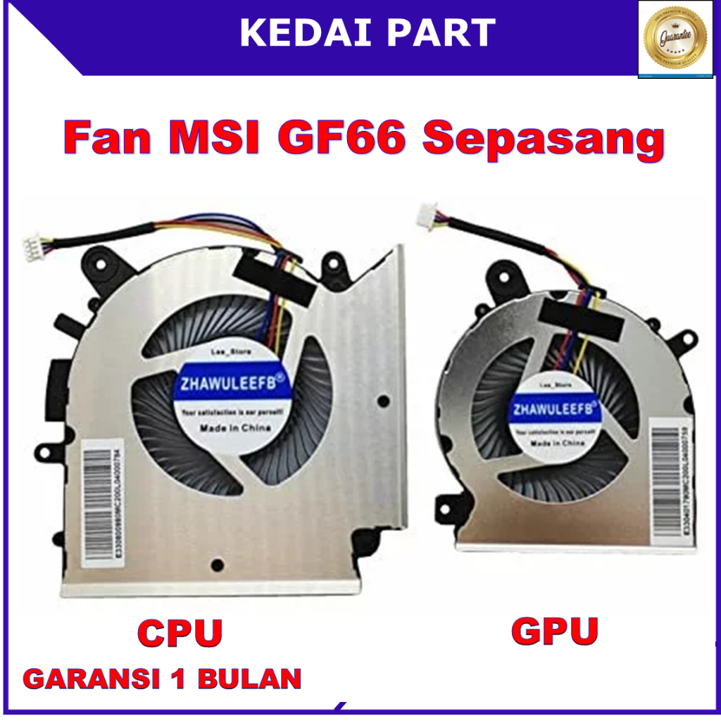MSI GF66 11UC GL66 11UEK MS-151 MS-1531 MS-1531 MS-1542 MS-17L1 CPU ขวา GPU ซ้าย