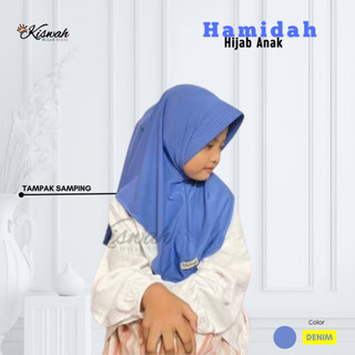 Kiswah - Hijab Instan Anak Hamidah TK 2-7thn jersey Premium Lembut dan Nyaman Kerudung Sekolah