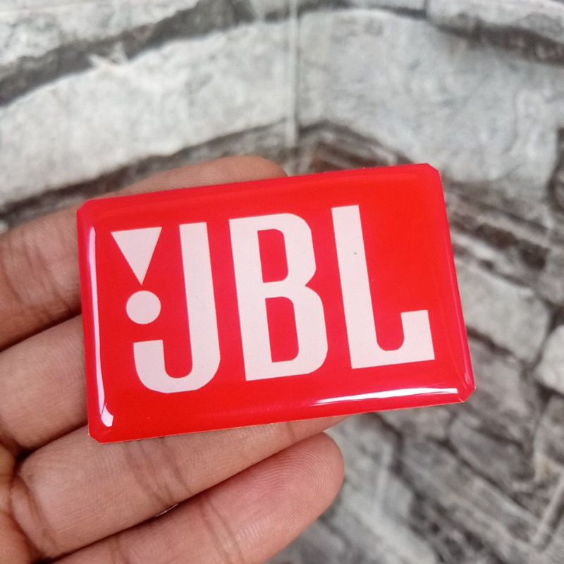 MERAH Red Box JBL Logo Resin Emblem Unit