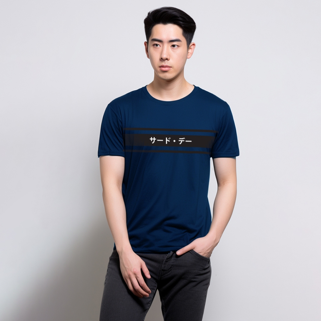 Third Day MTF14 3lines เสื้อยืดผู้ชาย nvy สีดํา