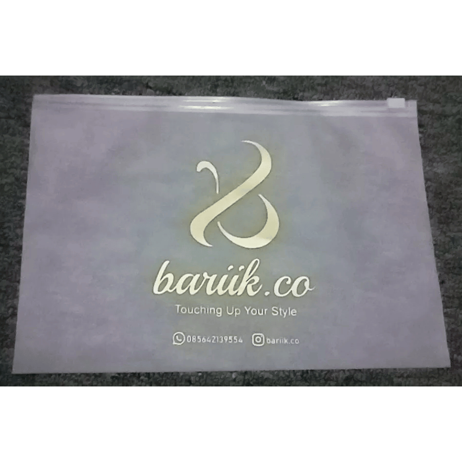 [ 25 x 17 ] ZIPLOCK DOFF/CUSTOM POUCH/HIJAB POUCH/CUSTOM LOGO ZIPLOCK/ZPPER BAG/HIJAB PACKAGING