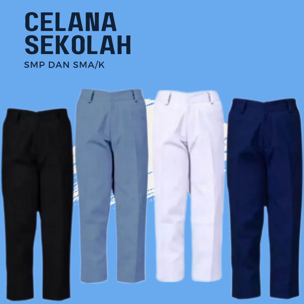 กางเกง SCHOOL ใส่สบายและมีสไตล์สําหรับ JUNIOR HIGH SCHOOL และสูง SCHOOL CHILDREN