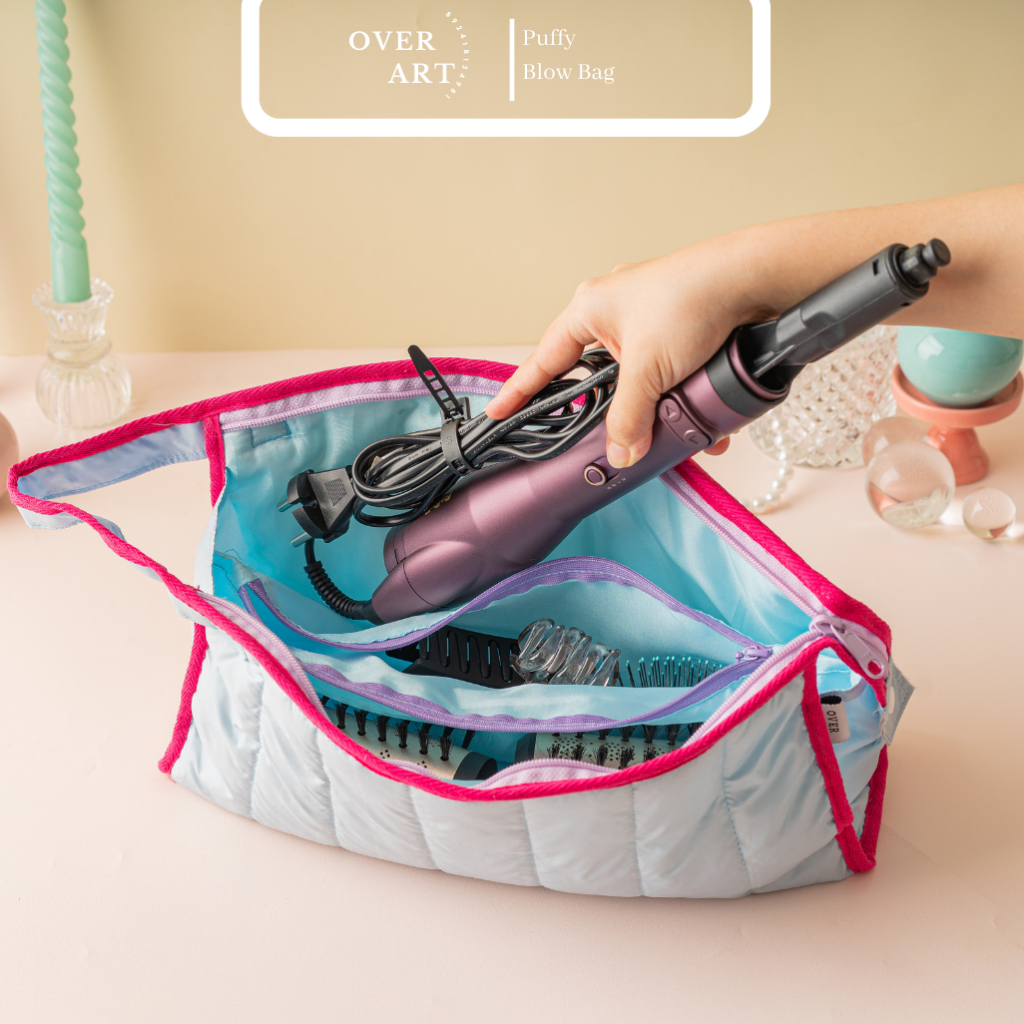 Overart Puffy Blow Bag - กระเป๋าเครื่องเป่าผม เครื่องหนีบผมเป่าลม - กระเป๋าเครื่องเป่าผม กระเป๋าเดินทาง
