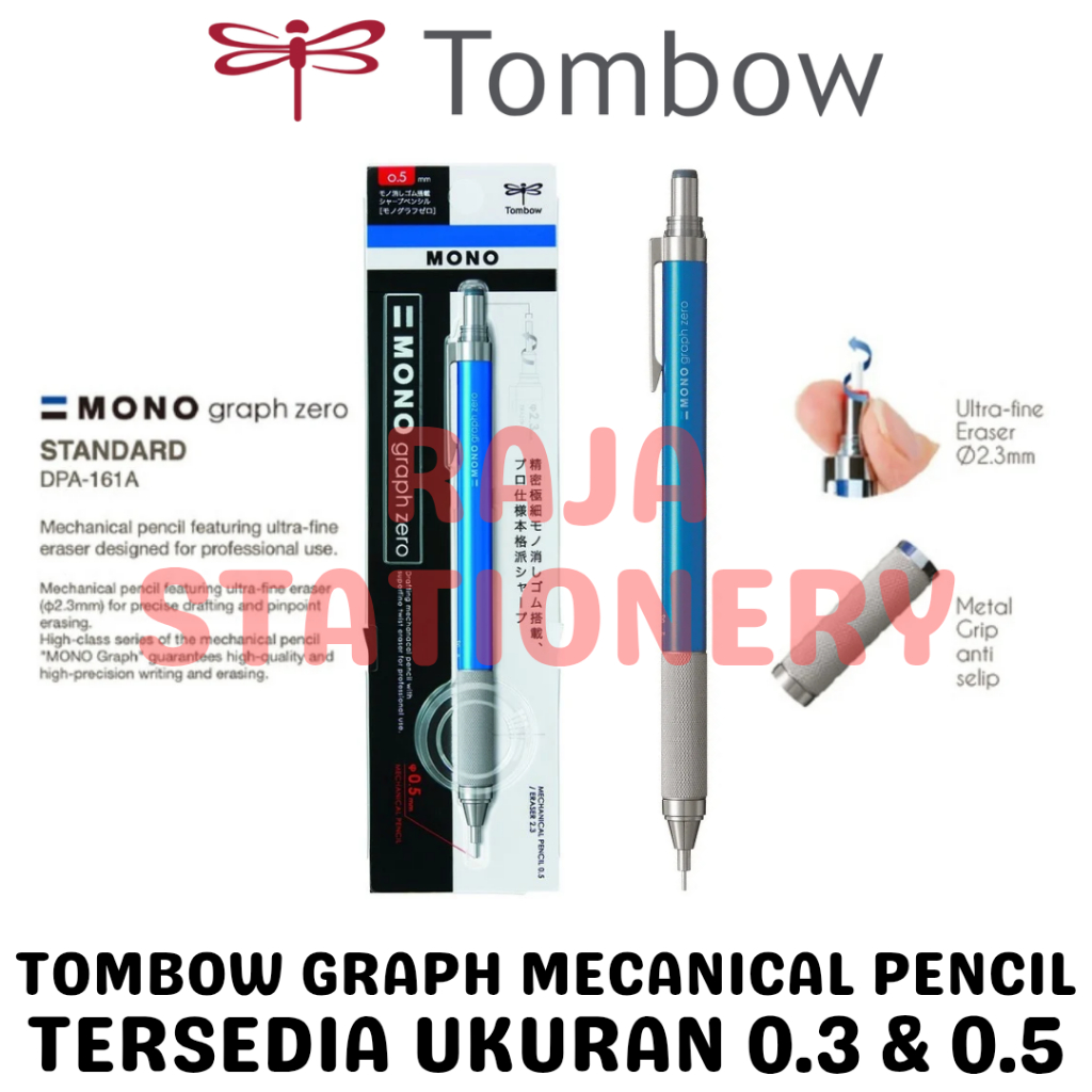 Tombow Mono Zero Mechanical Pencil Pregic Graph Zero 0.3 0.5 / ดินสอกด Tombow Mono Graph Zero Japan