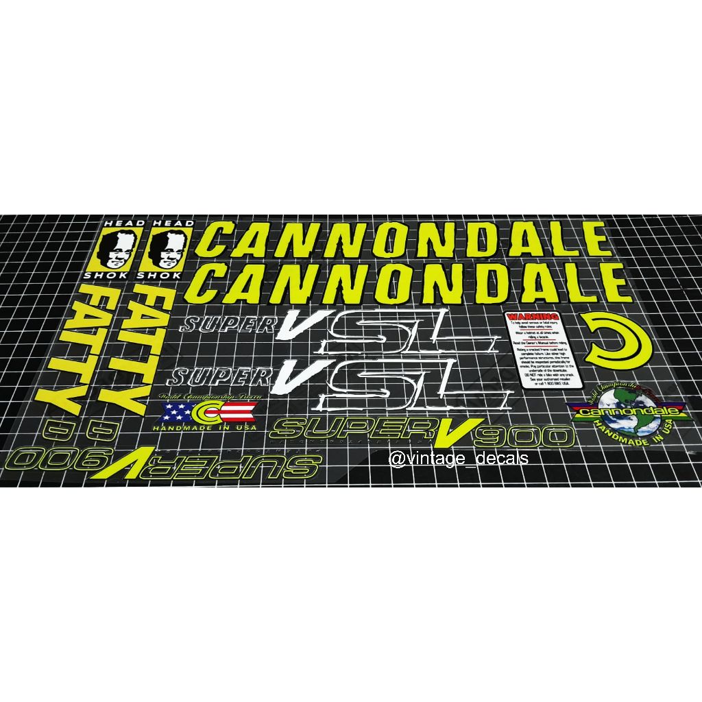 สติ๊กเกอร์ทดแทน Cannondale super V900
