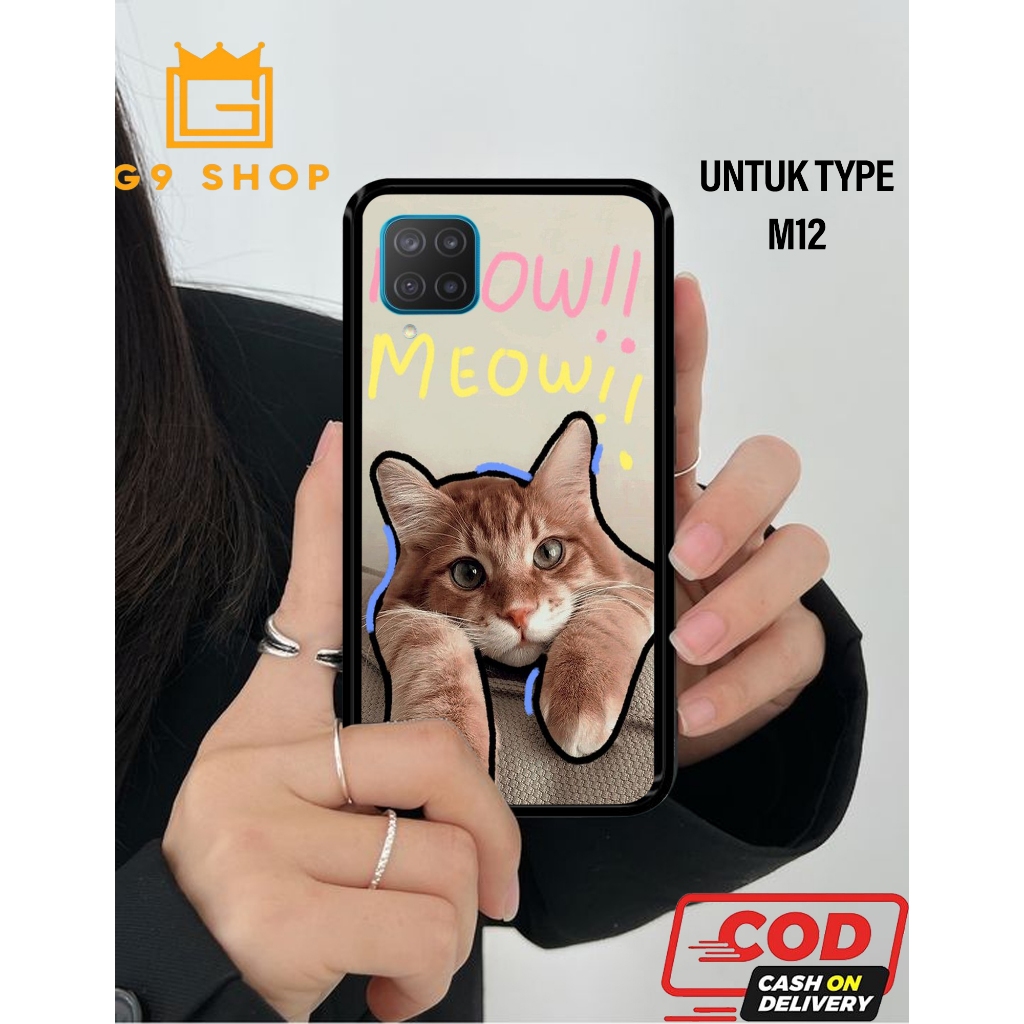 [gnine_case]กรณี samsung m12- case Glossy-Protective )case(cat )softcase hp-case hp-casing hp-siliko