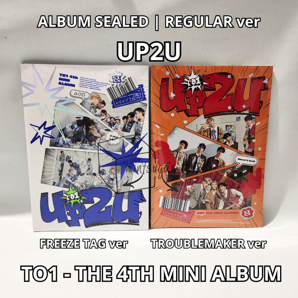 [ READY NEW OFFICIAL SEALED ] TO1 - THE 4TH MINI ALBUM [ UP2U ] ( FREEZE TAG VER. / TROUBMAKER VER )