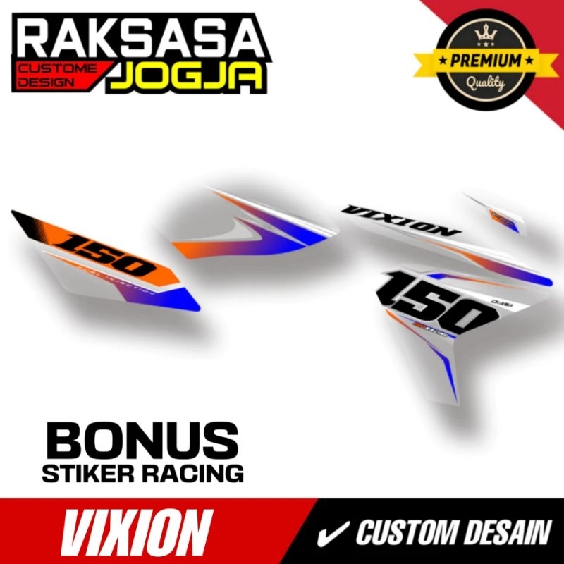 YAMAHA VIXION ADVANCE STRIPING, SIMPLE, MODERN MOTIF ZK-7