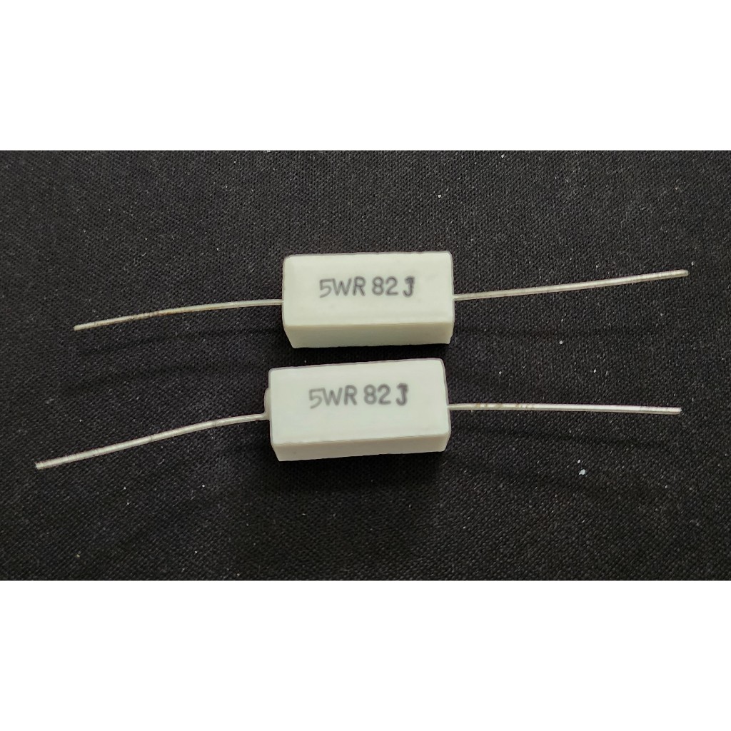 ตัวต้านทานมะนาวเซรามิก 5W 82Ohm 82 Ohm 82J