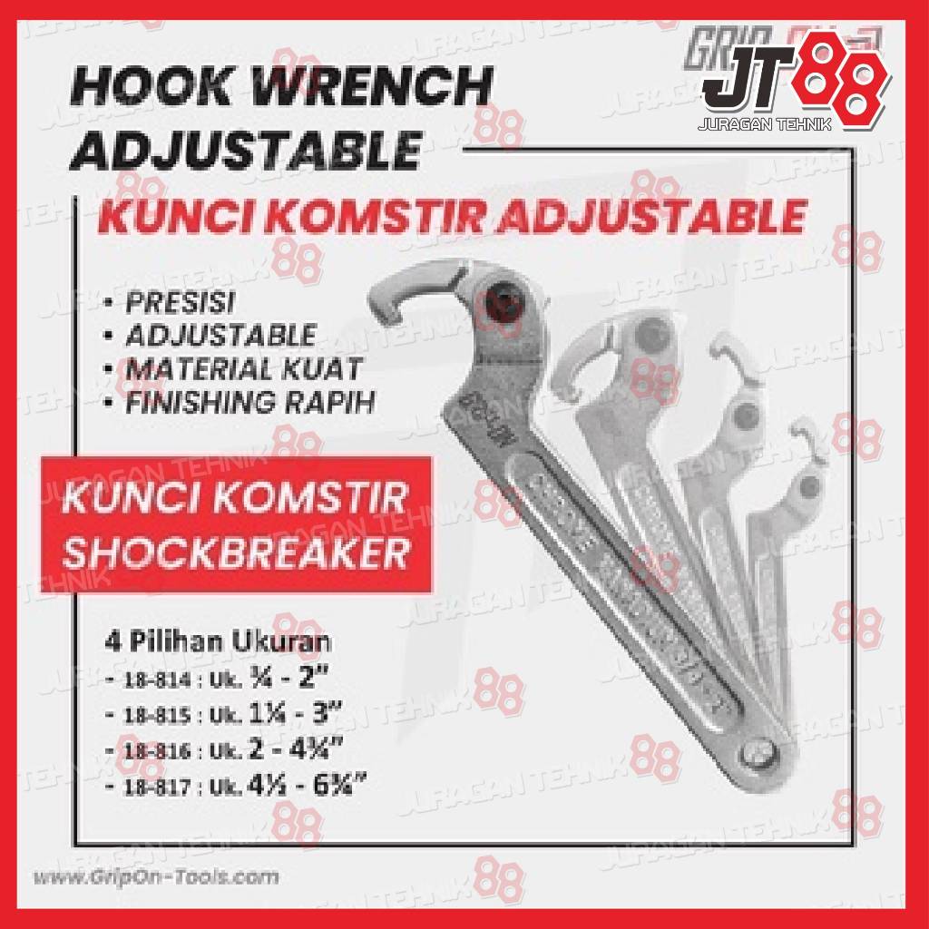 GRINCH ADJUSTABLE - WRENCH FLEXIBLE HOOK WRENCH - FLEXIBLE HOOK WRENCH