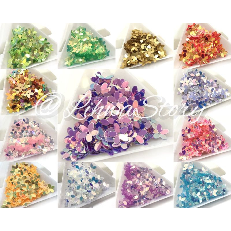 5 กรัม - RAMBOCI SEQUINS / 3D SAKURA SERUNI MINI FLOWERS / RAMBOCI CRAFTS