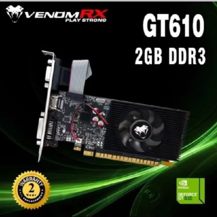 VGA VenomRX GT610 2GB GDDR3 Nvidia Geforce