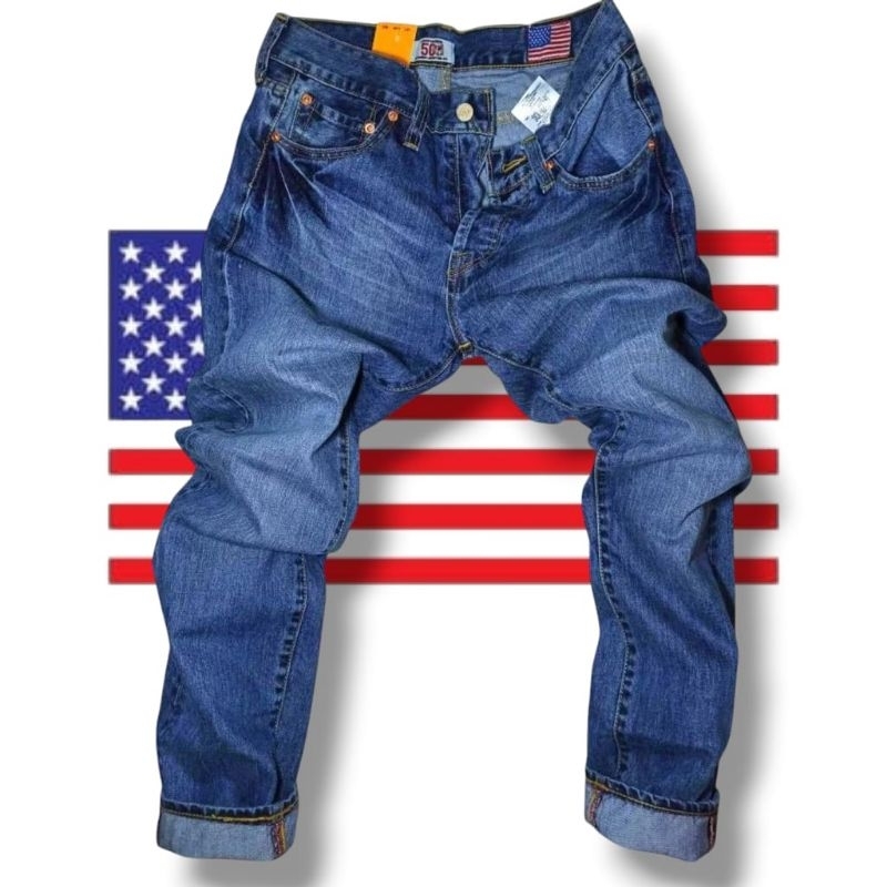 Levies 5O1 USA REGULAR FIT LONG JEANS สําหรับผู้ชาย