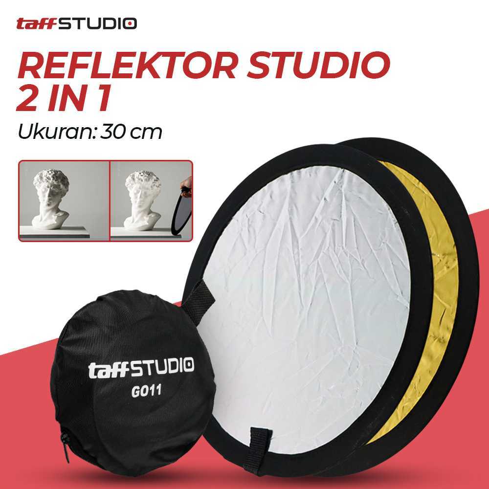 CAHAYA TaffiSTUDIO 2-in-1 แบบพกพาพับได้ Silver Gold สตูดิโอการถ่ายภาพ Light Reflector - GO11