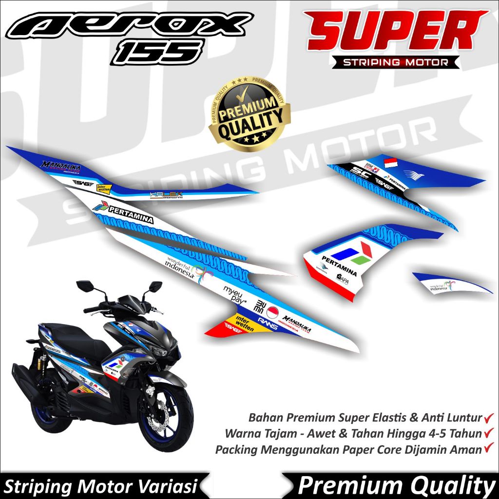 Aerox 155 สติ๊กเกอร์ OLD Anti-fade cool Aerox Striping Aerox 155 Old Striping 155 สติ๊กเกอร์เก่า 201