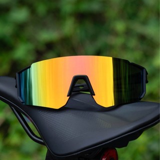 Kacamata olahraga bingkai besar baru, kacamata bersepeda luar ruangan one-piece, kacamata hitam mode pria dan wanita untuk mendaki gunung sunglass