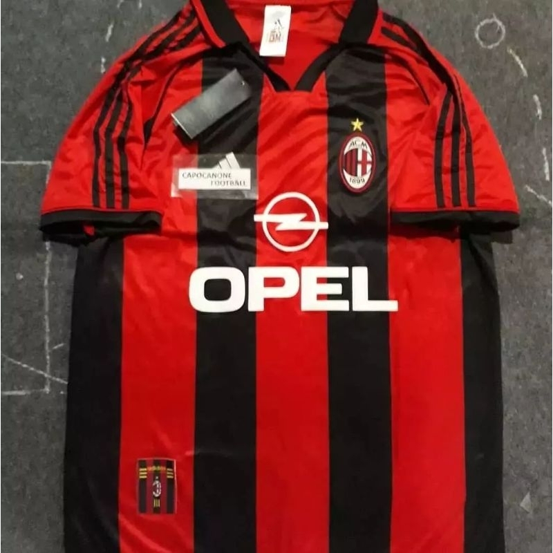 Jersey AC MILAN RETRO 1998 1999 98 99 1996 1997 1995 Home 96 97 95 2000 00 Home BLOKECORE SKENA FULL