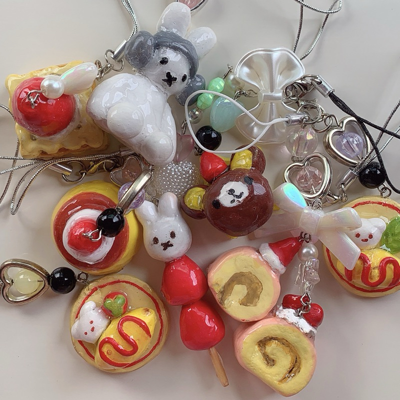 Love Ending Clay Charm Trinkets Polymer Clay Charms