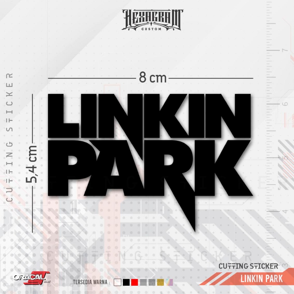 สติ๊กเกอร์ตัด แถบโลโก้ Linkin Park | สติ๊กเกอร์ตัดโลโก้ Linkin Park Band | Linkin Park