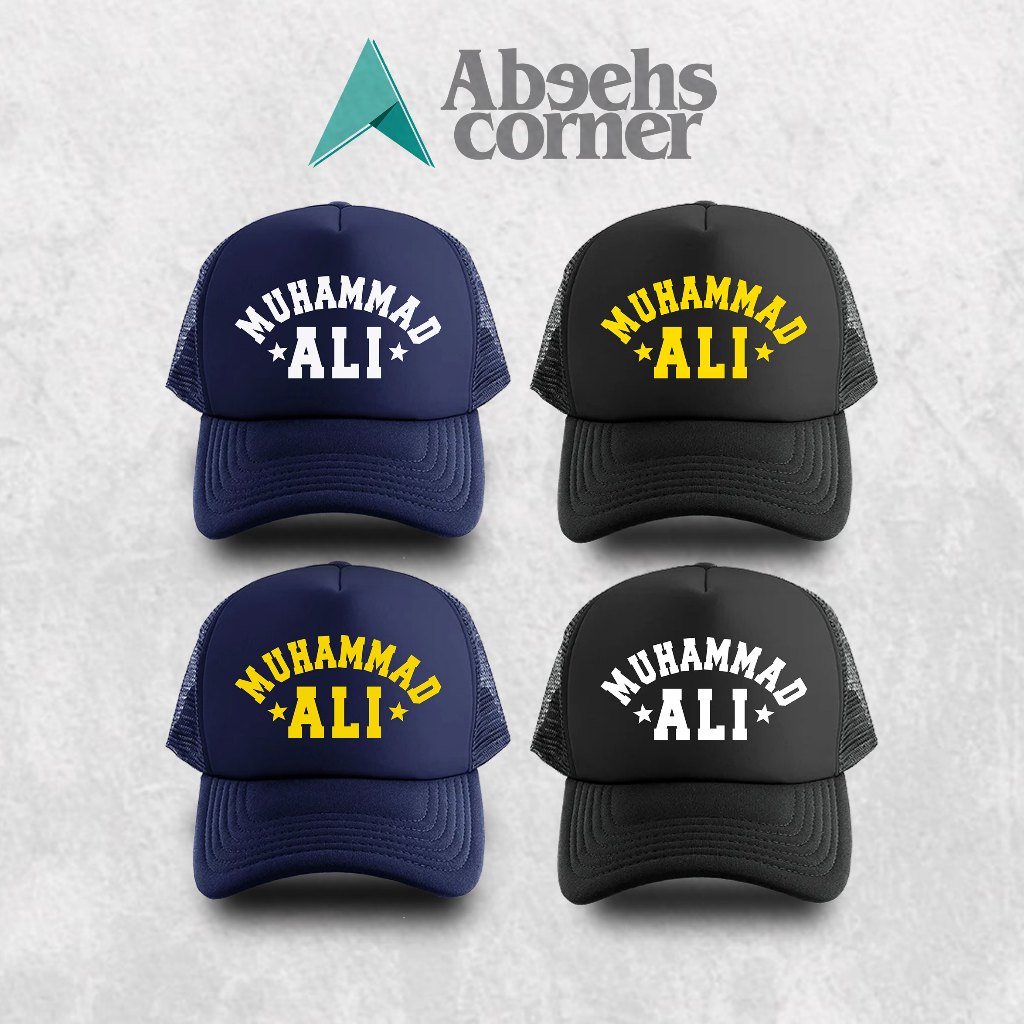 หมวก Muhammad Ali - หมวก Muhammad Ali Net - หมวกตาข่าย Trucker - หมวกชกมวย